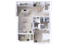 Charming floor plan featuring one bedroom, an open living area, modern kitchen with island, and patio access. Includes walk-in closet and laundry room.