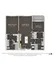 Modern floor plan with spacious master bedroom, open living/dining area, sleek kitchen, and a cozy patio/balcony.