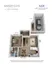 Elegant 3D floor plan of Emerson at Wells Branch, showcasing a 1-bedroom, 1-bathroom apartment with spacious living area, modern kitchen, and included garage at 922 sq ft.