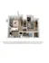 Charming 3D floor plan showcasing a cozy one-bedroom apartment with a stylish open kitchen and inviting living area, perfect for modern living.