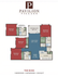 Modern Pavilion Village floor plan with 3 cozy bedrooms, 2 elegant bathrooms, spacious living room, and sleek kitchen. Includes patio/balcony for outdoor relaxation, dining room for entertaining, and walk-in closet. Total area: 1,236 sq ft.