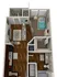 Chic studio apartment floor plan showcasing a modern open-concept living area, stylish kitchen, cozy bedroom, and spacious bathroom. Ideal urban living at 494 sq ft.