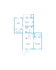 Three bedroom floor plan