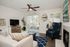 Living Room with Hardwood-Style Flooring