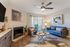 Newly Renovated Living Room with Hardwood-Style Flooring