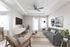 Living Room View with Hardwood Style Flooring