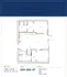 Floor plan of The Carling at Waterfront Place with 2 bedrooms, 2 bathrooms, open living area, and deck.