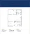 Elegant 2D floor plan for a 2-bedroom, 2-bathroom unit with open living space at The Carling.