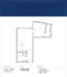 Elegant 1-bedroom floor plan at The Carling, featuring a spacious kitchen island, walk-in closet, and in-unit washer/dryer.