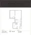 Elegant floor plan of The Sawyer featuring 1 bedroom, 1 bathroom, a modern kitchen, and living space.