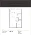 Detailed floor plan of The Sawyer, showcasing 1 bedroom, modern kitchen, living area, and a den within 848 square feet.