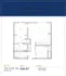 Floor plan of The Carling apartment featuring 1 bedroom, 2 baths, den, living area, and kitchen.