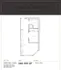 Modern 1-bedroom floor plan at The Sawyer with open kitchen, living area, and in-unit washer and dryer, covering 588-590 sq ft.