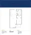 Sophisticated 1-bedroom, 1-bath floor plan with spacious living area, kitchen island, and walk-in closet, totaling 698 sq ft at The Carling.