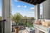 Balcony with railing and patio furniture