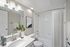 Virtual staging of bathroom with quartz style counter tops