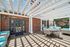 outdoor lounge with pergola