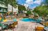Pool lounge area with furniture