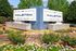 Exterior monument sign with landscaping