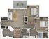 Two Bedroom One Bath Floor Plan