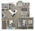 Two Bedroom Two Bath Floor Plan