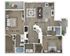 Two Bedroom Two Bath Floor Plan