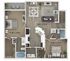 Two Bedroom Two Bath Floor Plan