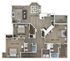 Three Bedroom Two Bath Floor Plan