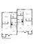 Detailed floor plan featuring a one-bedroom unit with living, dining, kitchen, and bath areas.