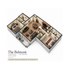 The Belmont floor plan with 2 bedrooms, 2 bathrooms, open-concept living and dining area, and a modern kitchen, located on the first floor. Comfort meets convenience at Woodcrest.