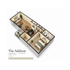 The Addison floor plan showcasing a modern 1-bedroom, 1-bathroom layout with an open living area and stylish kitchen, perfect for comfortable living at Woodcrest.