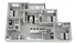 Modern 3D apartment floor plan showcasing three spacious bedrooms, an elegant open kitchen, and a cozy living room with a balcony.