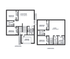 Inviting two-level floor plan showcasing 4 spacious bedrooms, modern kitchen, cozy living area, and convenient laundry room.