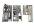 Modern 3D floor plan showcasing a stylish multi-level home with a garage, open-concept living area, three bedrooms, and a versatile rec room with bathroom.