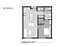 McFadden floor plan highlighting a 1-bedroom apartment with an open living and dining area, modern kitchen, and well-designed bathroom layout.