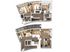 Elegant two-level 3D floor plan showcasing a luxurious apartment with a curved layout, featuring a spacious bedroom, modern bathrooms, open-concept living area, dining space, and a stylish kitchen with a breakfast bar. Panoramic windows highlight bright, airy interiors.