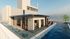 Luxurious rooftop apartment with elegant glass railings, a shimmering pool, and outdoor seating, perfect for modern living.