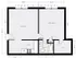 1 Bedroom Floorplan