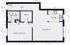 1 Bedroom Floorplan