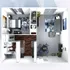 Modern 2D floor plan of a one-bedroom apartment featuring a stylish open-concept living room, sleek kitchen, and elegant bathroom.