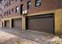 Back entrance of the parking garages