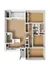 Exquisite 2D floor plan showcasing 3 bedrooms, a sleek kitchen, and an inviting open living space. Apartment Homes In Leesville | Sycamore Point Apartment Homes