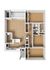 Modern 2D floor plan showcasing three spacious bedrooms, inviting open-concept living area, and a sleek kitchen design. Apartments in Leesville | Timber Ridge Apartment Homes