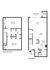 Charming two-story floor plan featuring 2 bedrooms, 1.5 baths, and a cozy living area with covered patio access.
