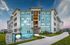 Modern apartment building with vibrant exterior and inviting walkway, showcasing Aventine West Melbourne Apartments for contemporary living.