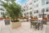Courtyard patio with grills