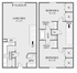 2x1.5 2 Story Townhome