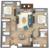 2 Bedroom 1126 Sq Ft