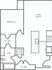One bedroom, one bath 675 sq ft