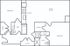 Two bedroom, two bath 981 sq ft apartment